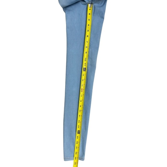 STELLA MCCARTNEY Jessica Skinny Ankle Zip Jeans Light Blue Wash Size 28 Designer - Picture 9 of 13